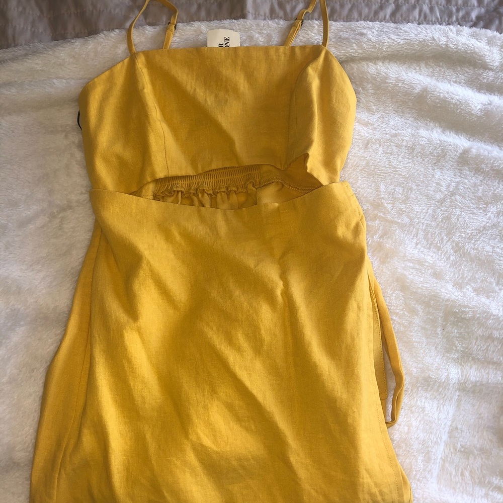 Mustard color dress